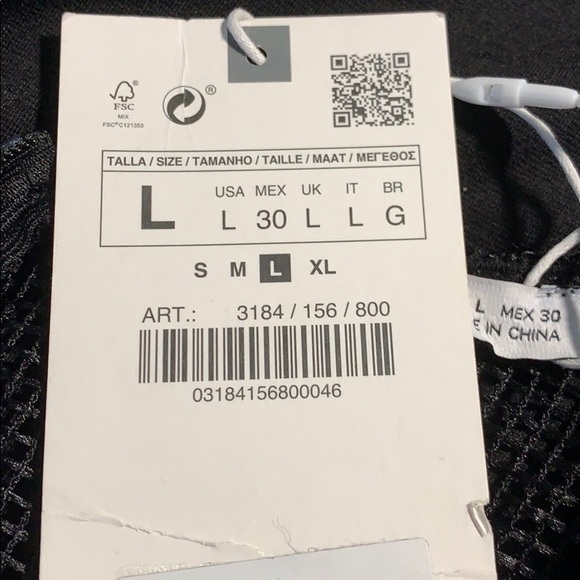 NWT. Zara Black Pencil Dress. Size S, L. - Picture 7 of 8